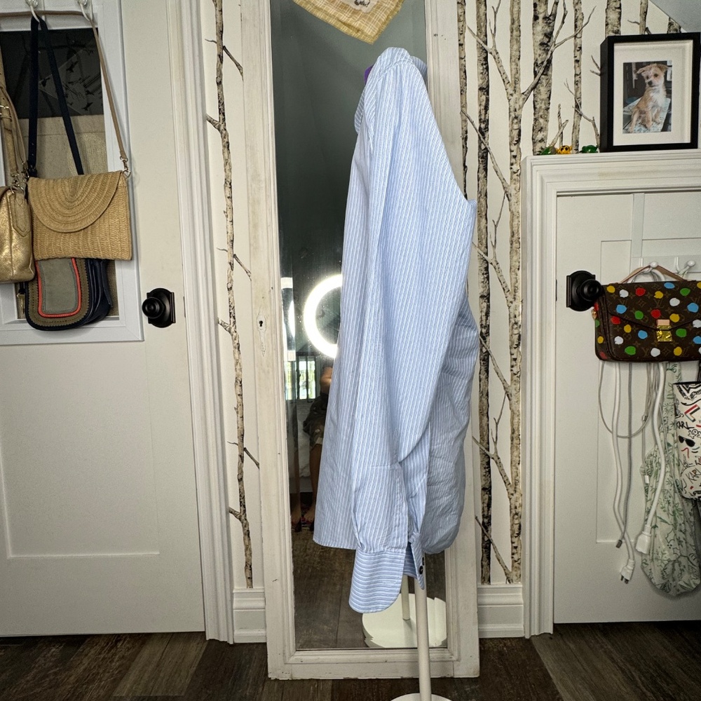 Dolce & Gabbana Light Blue Pinstripe Button-Down Shirt - Picture 4 of 15